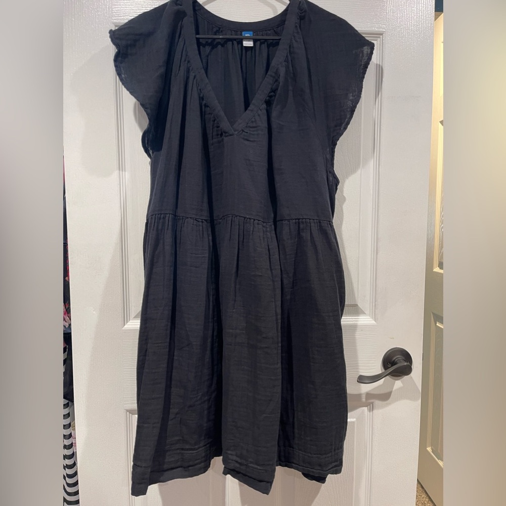 Old Navy Flutter-Sleeve V-Neck Mini Swing Dress Size XXL